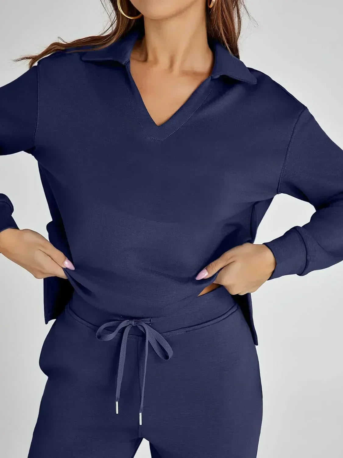 Julie | Women's Casual Comfort Long Sleeve Two Piece Set