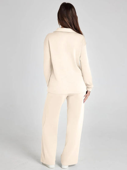 Julie | Women's Casual Comfort Long Sleeve Two Piece Set