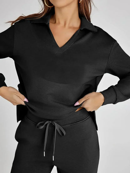 Julie | Women's Casual Comfort Long Sleeve Two Piece Set