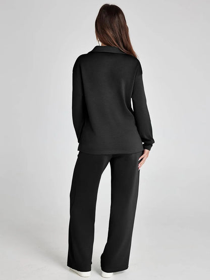 Julie | Women's Casual Comfort Long Sleeve Two Piece Set