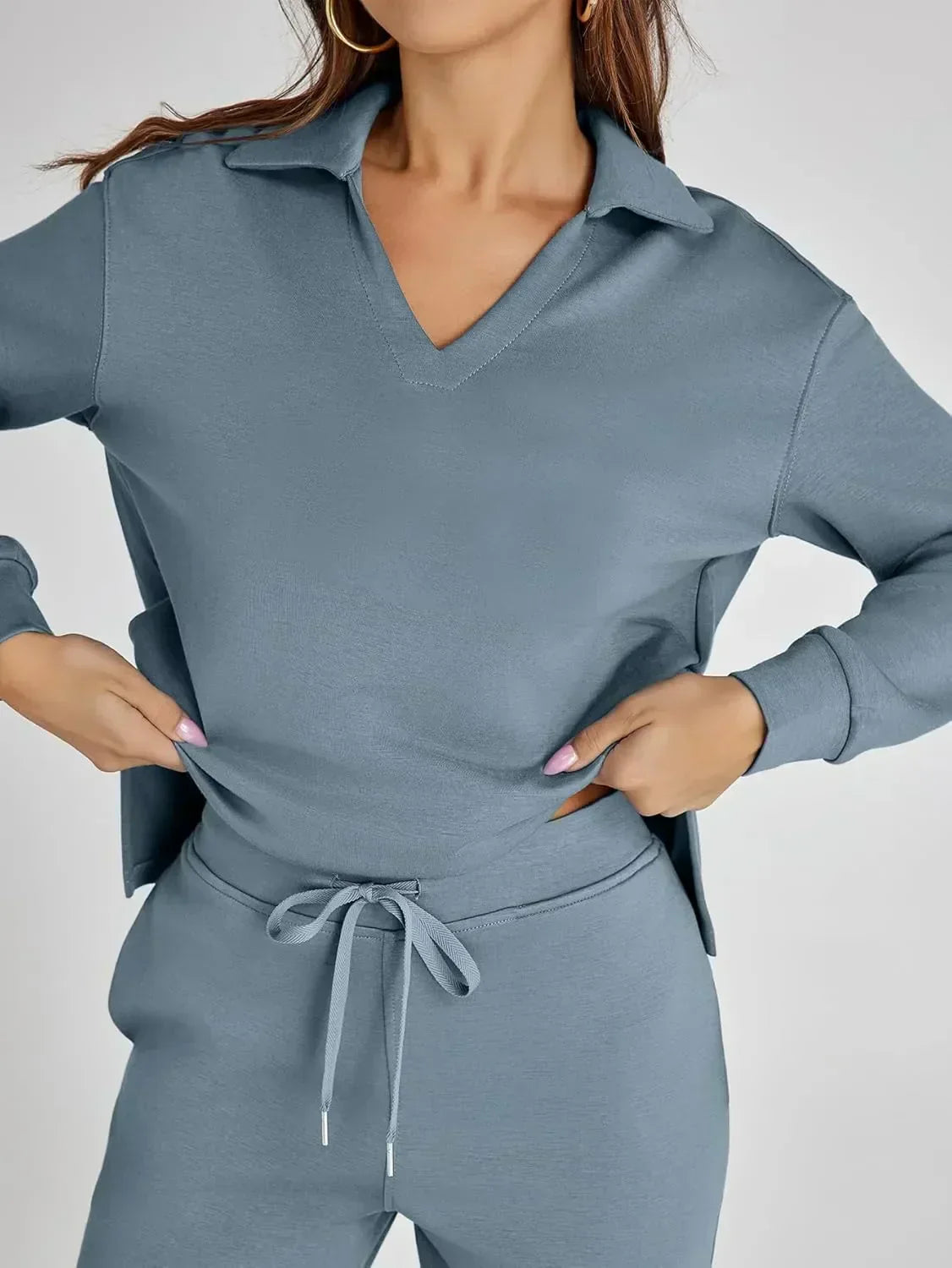 Julie | Women's Casual Comfort Long Sleeve Two Piece Set