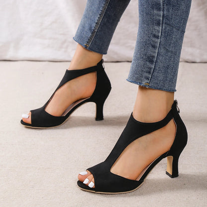 Kate | Women's Orthopedic Summer Sandal Heels with Zipper
