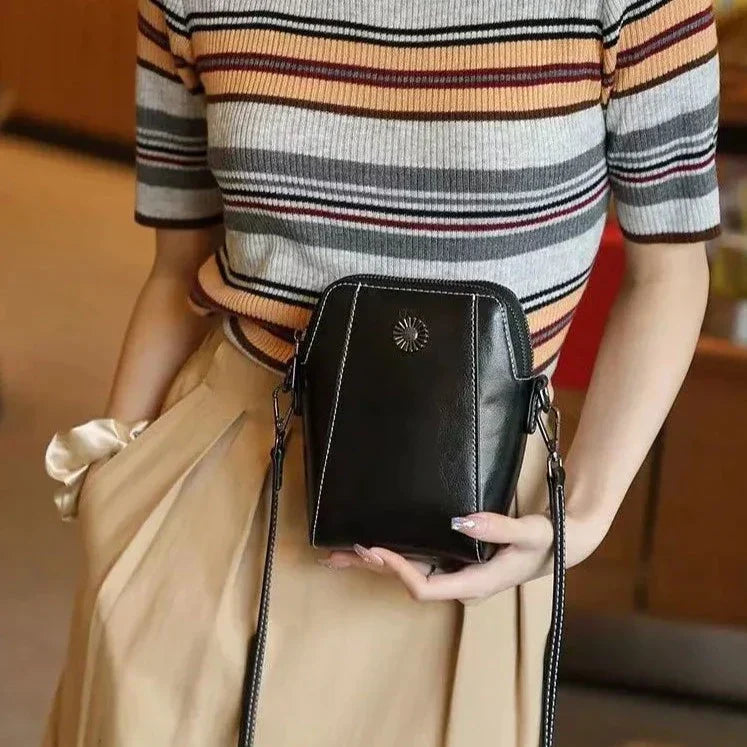 Lexi | Women's Compact Solid Color Mini Handbag with Crossbody Strap