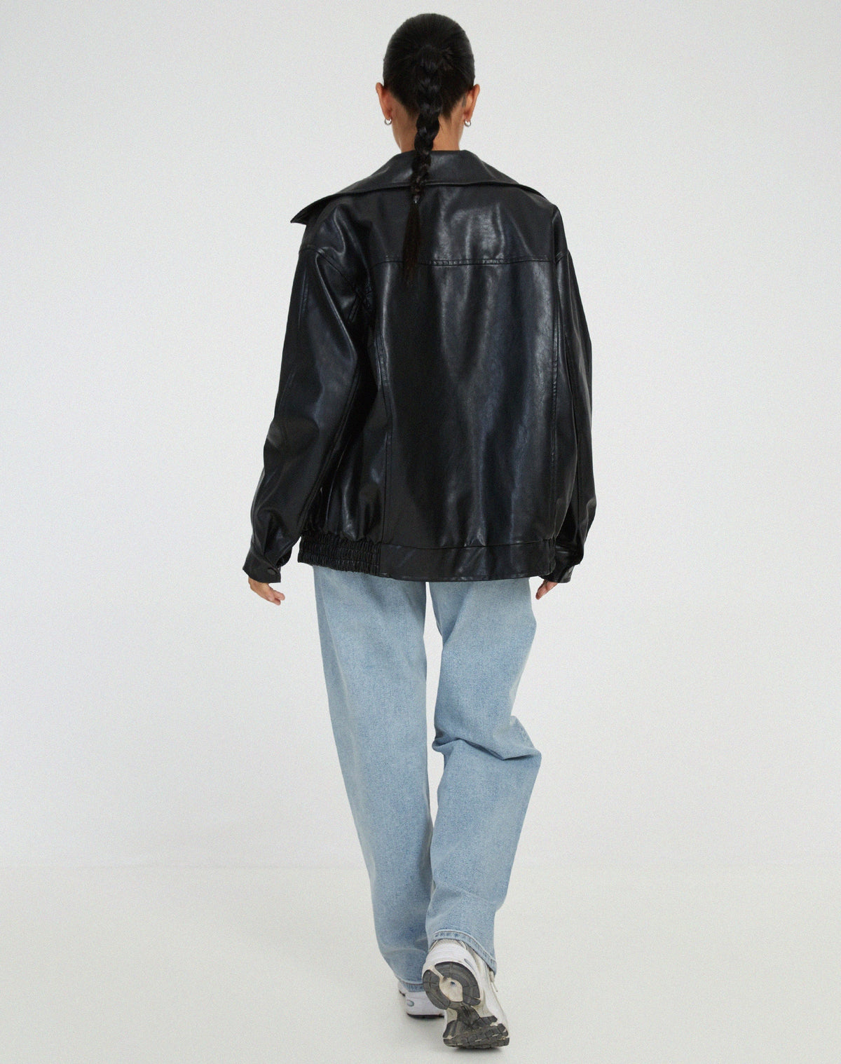Lisa | Women's Vinage Leather Oversized Jacket