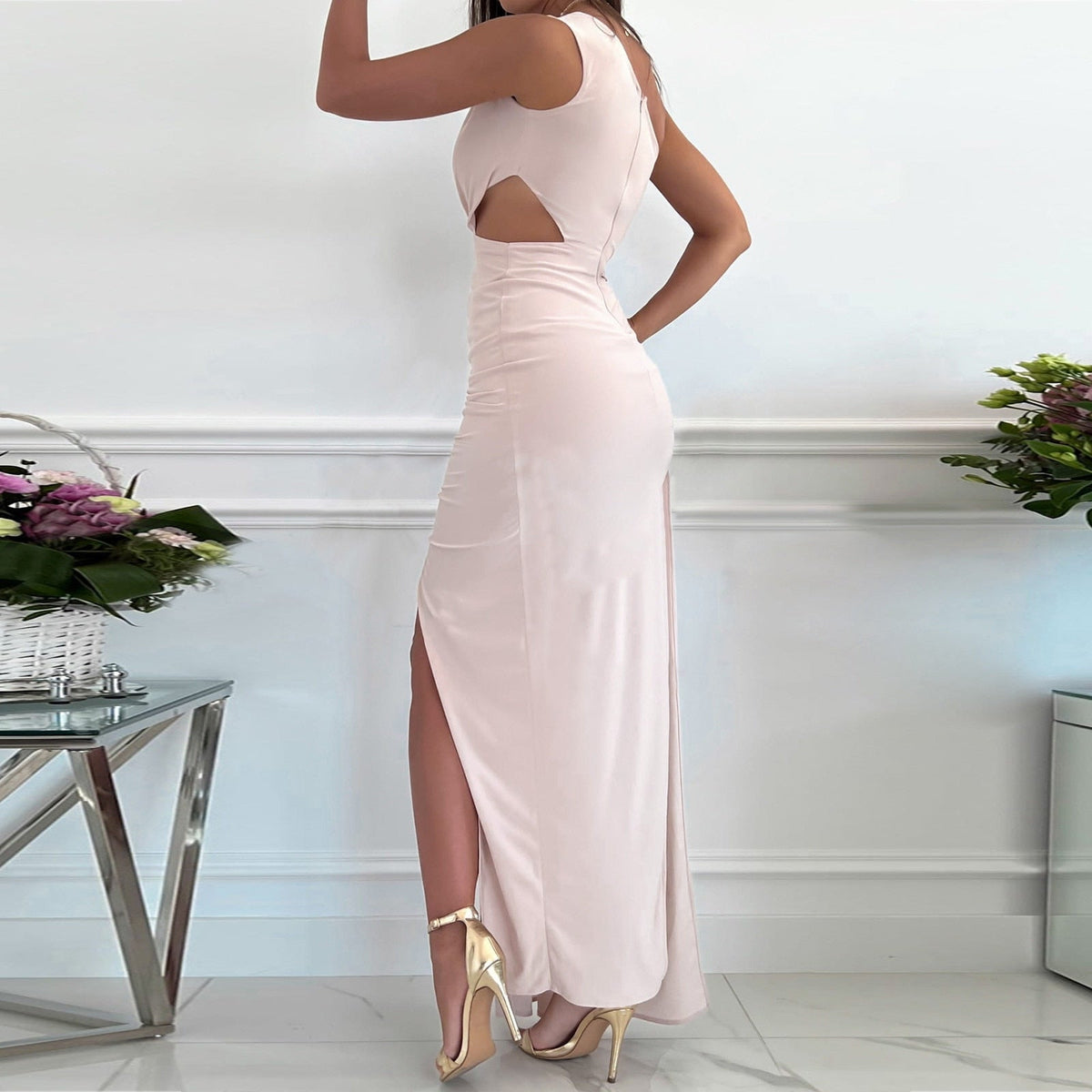 Lola | Women's Draped One-Shoulder Evening Dress