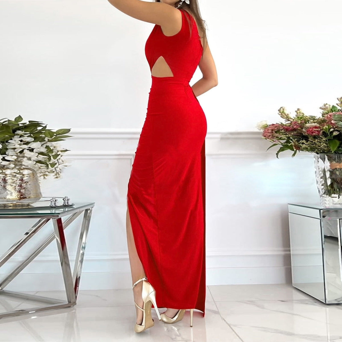 Lola | Women's Draped One-Shoulder Evening Dress