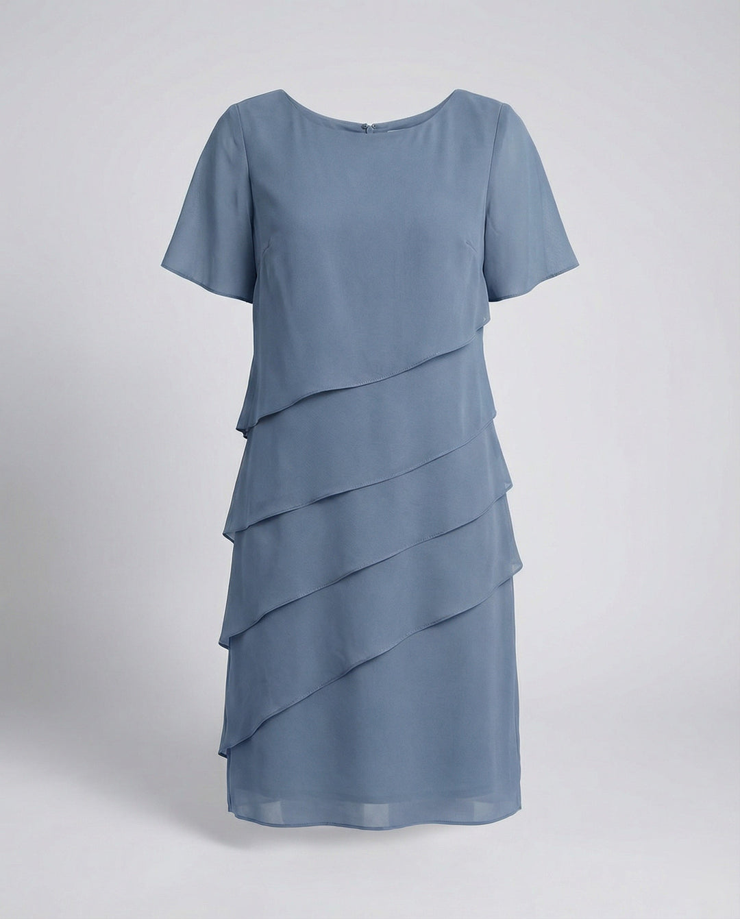 Clara | Women's Layered Short Sleeve Knee-Length Dress