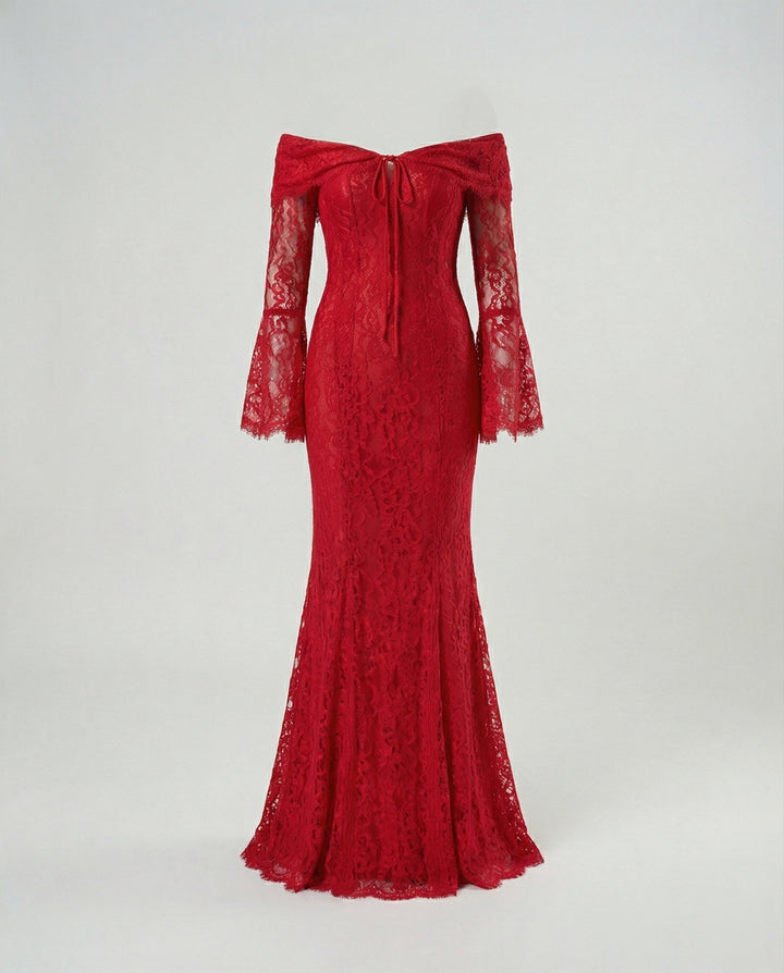 Amara | Women's Off-Shoulder Wedding Guest Maxi Dress