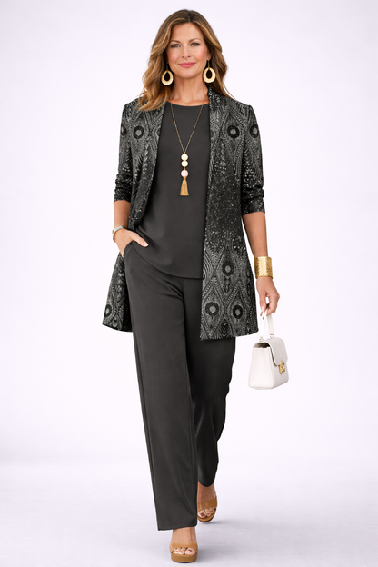 Rebecca | Women's Classic Elegance Three-Piece Set
