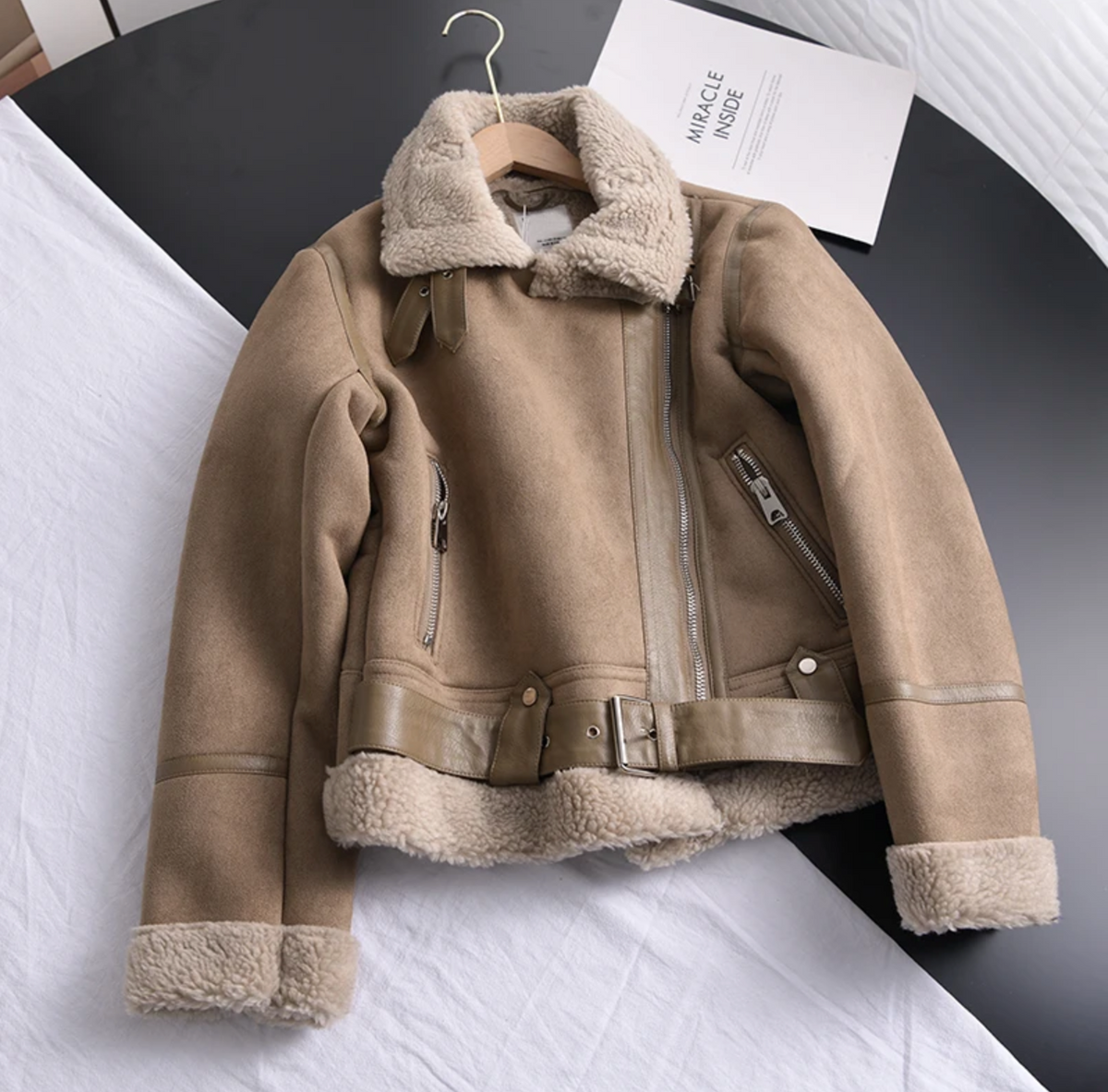 Rosie | Women's Linde Suede Biker Jacket