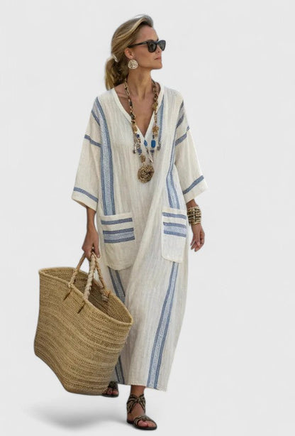 Beige / Light Blue