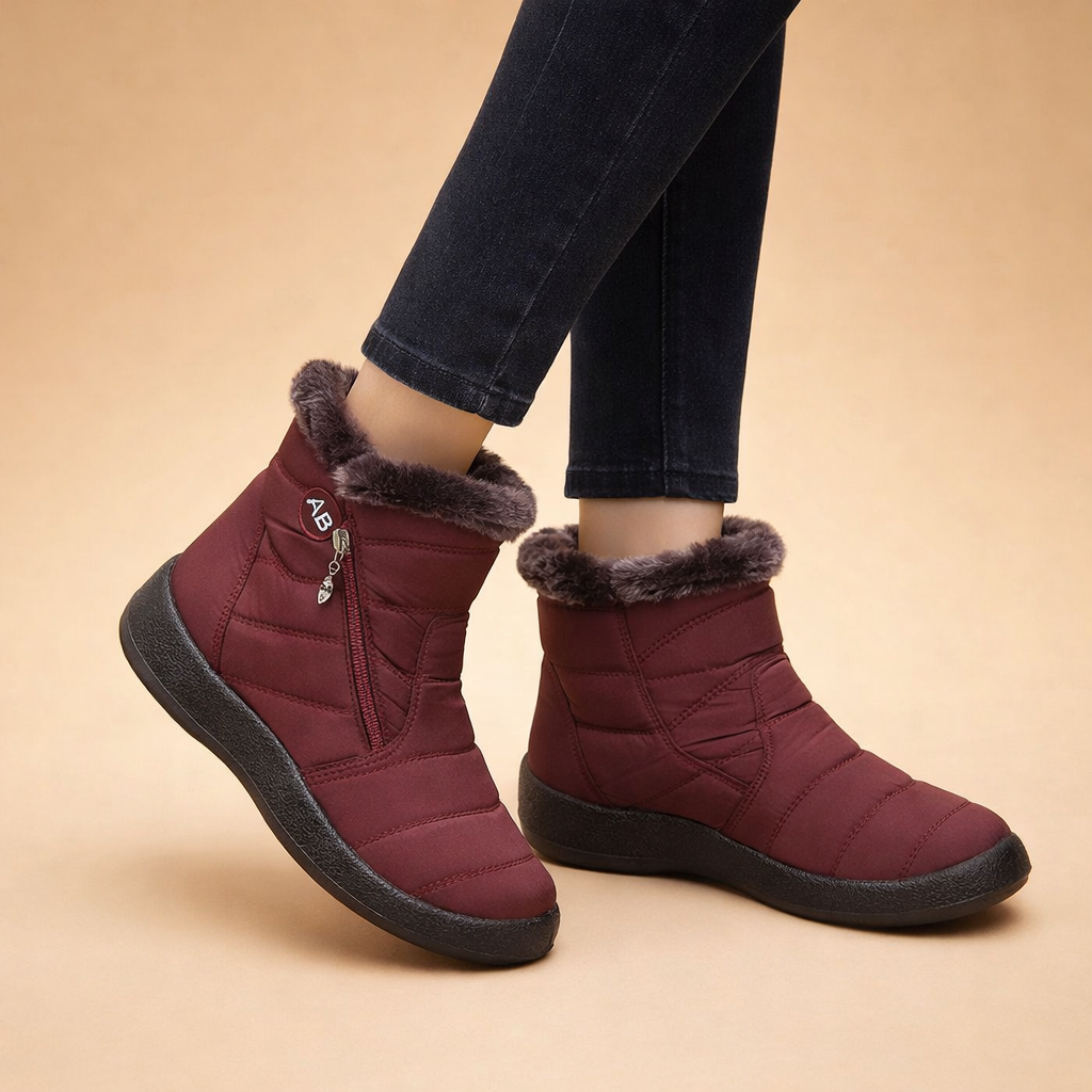 Ruby | Women's Quilted Faux-Fur Lined Winter Boots