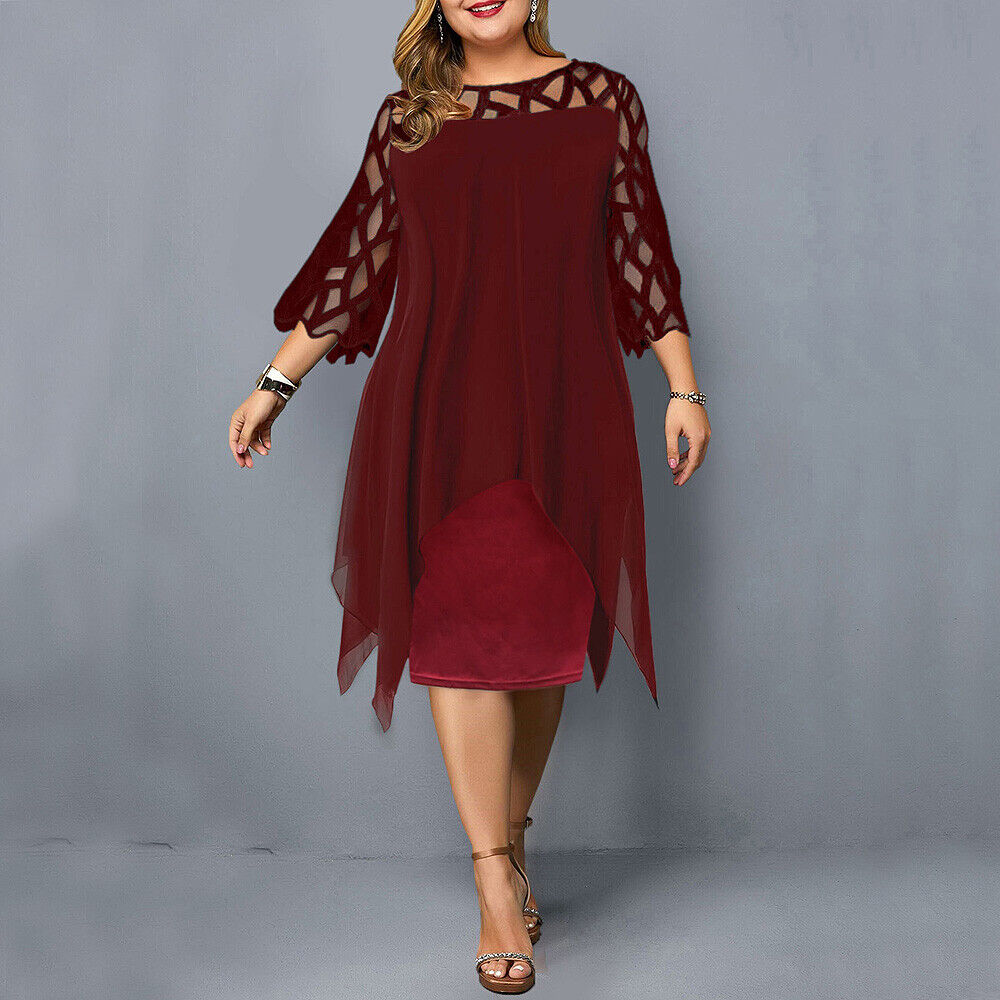 Zorina | Women's Evening Layered Midi Dress
