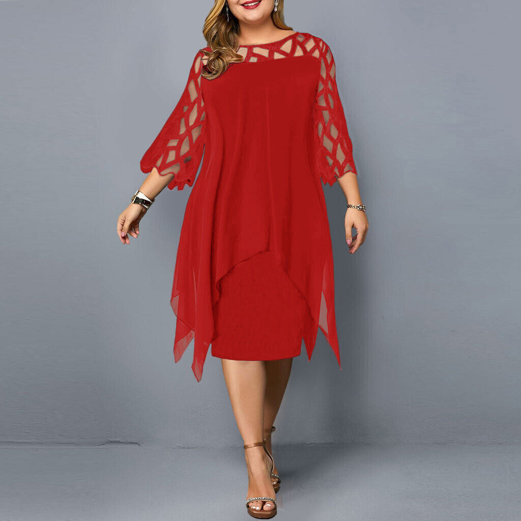 Zorina | Women's Evening Layered Midi Dress