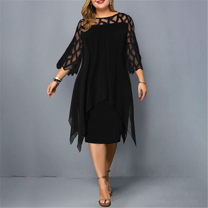 Zorina | Women's Evening Layered Midi Dress