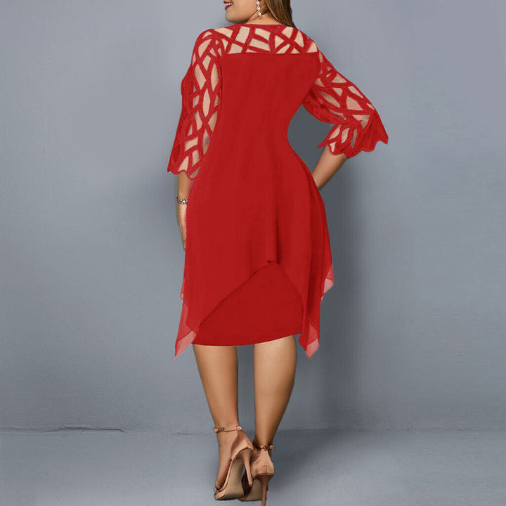 Zorina | Women's Evening Layered Midi Dress