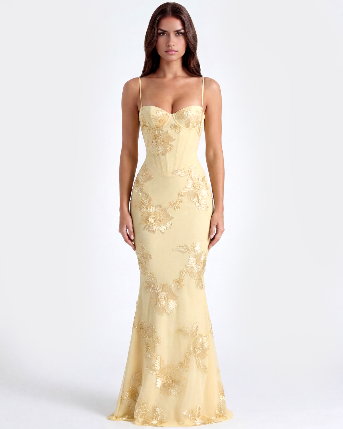 Sharon | Women's Embroided Formal Wedding Guest Dress