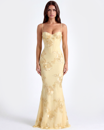 Sharon | Women's Embroided Formal Wedding Guest Dress