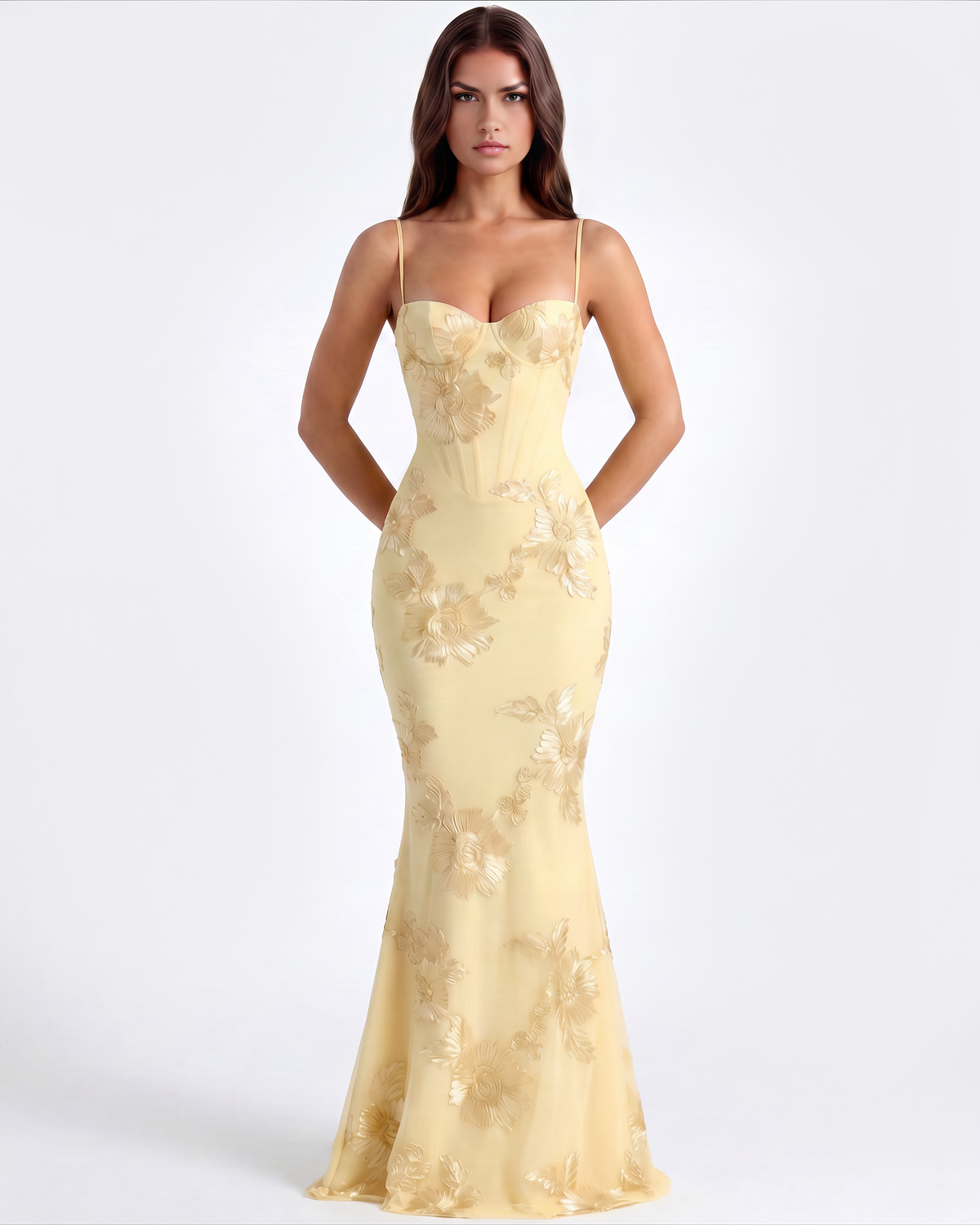 Sharon | Women's Embroided Formal Wedding Guest Dress