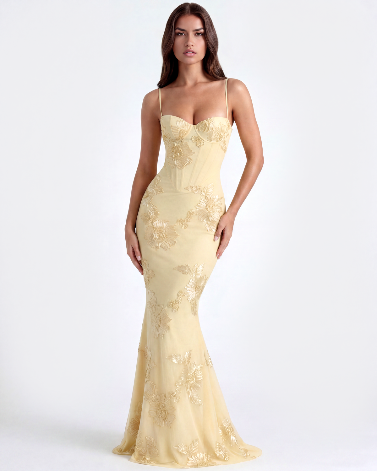 Sharon | Women's Embroided Formal Wedding Guest Dress