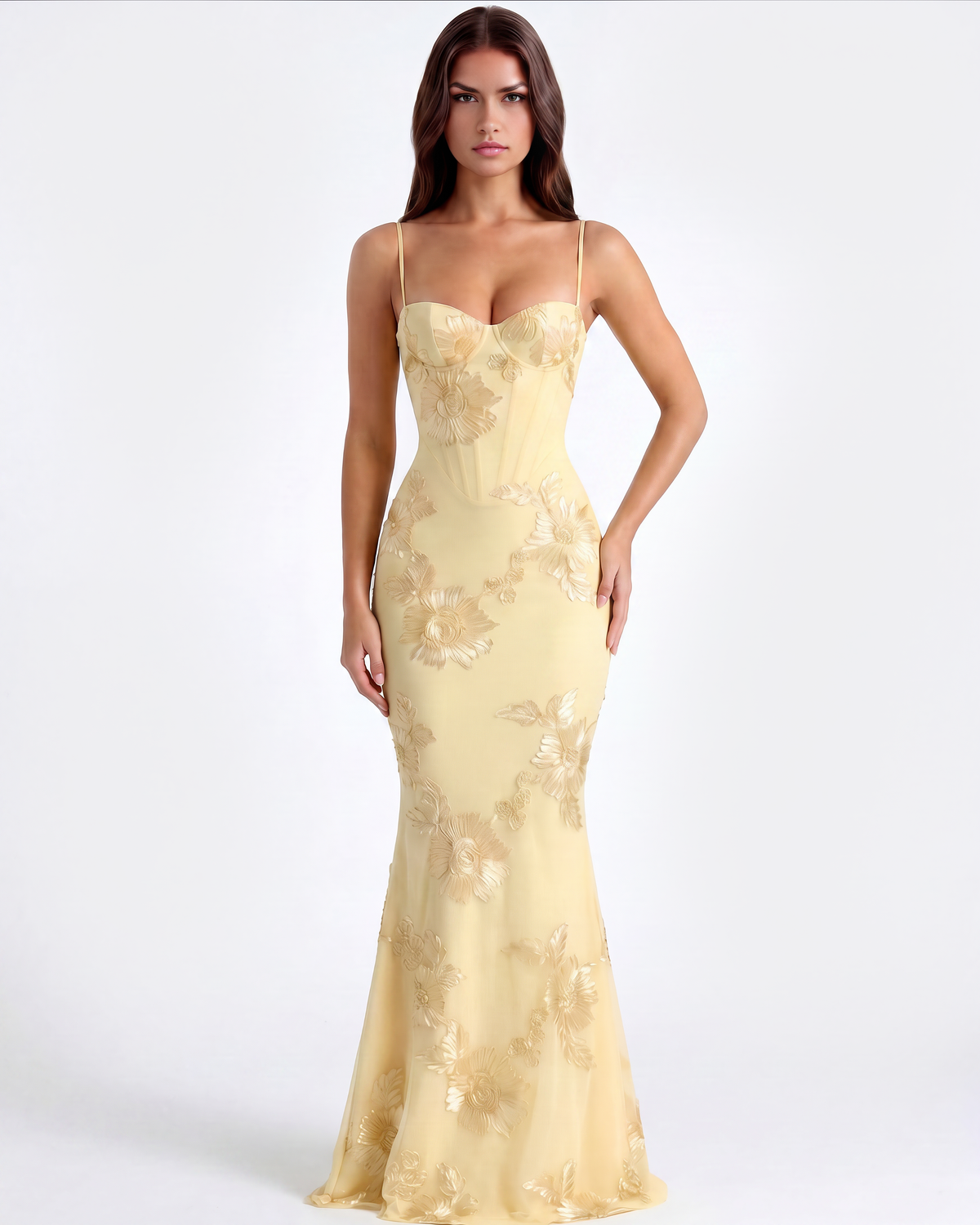 Sharon | Women's Embroided Formal Wedding Guest Dress