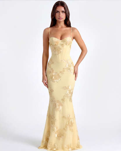 Sharon | Women's Embroided Formal Wedding Guest Dress