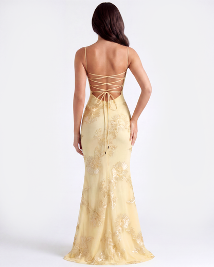 Sharon | Women's Embroided Formal Wedding Guest Dress