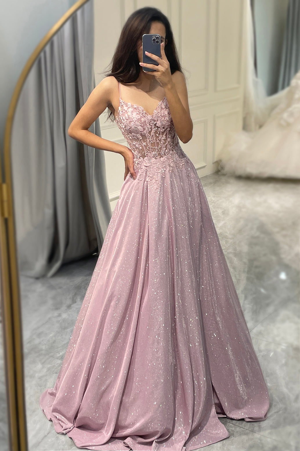Sofia | Women's Wedding Guest A-Line Maxi Dress