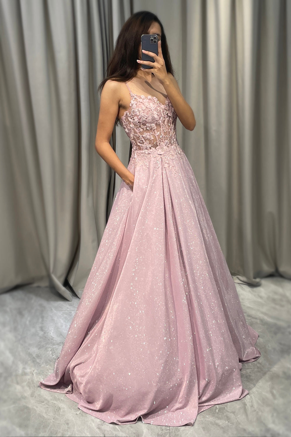 Sofia | Women's Wedding Guest A-Line Maxi Dress