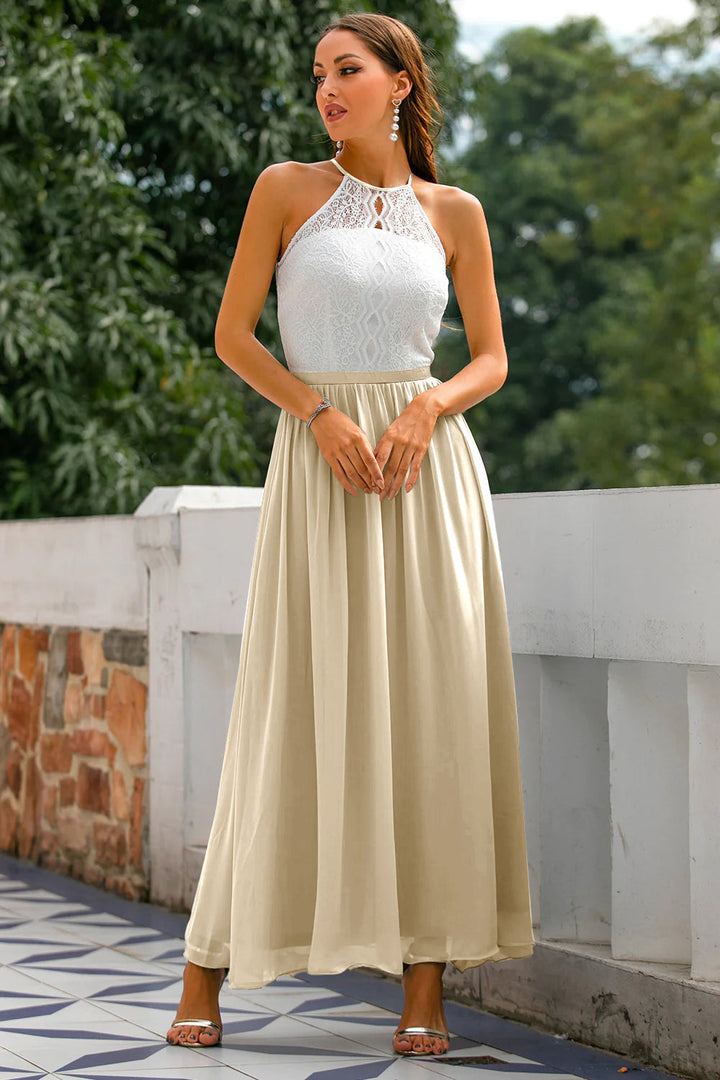 Nora | Women's Summer Contrast Bodice Maxi Dress