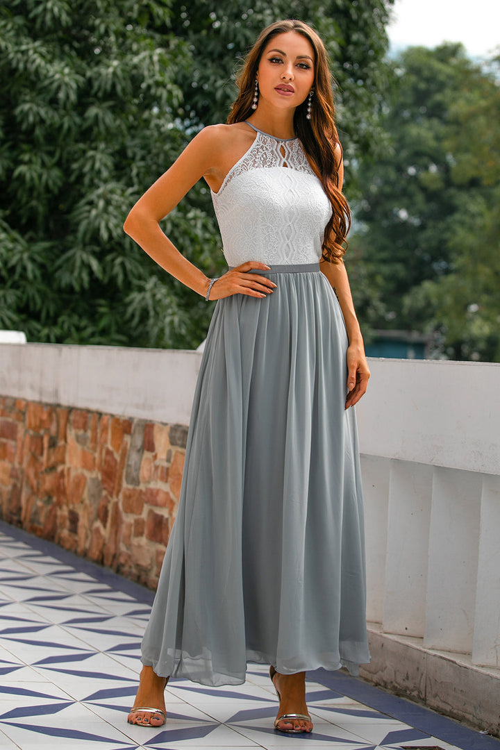 Nora | Women's Summer Contrast Bodice Maxi Dress