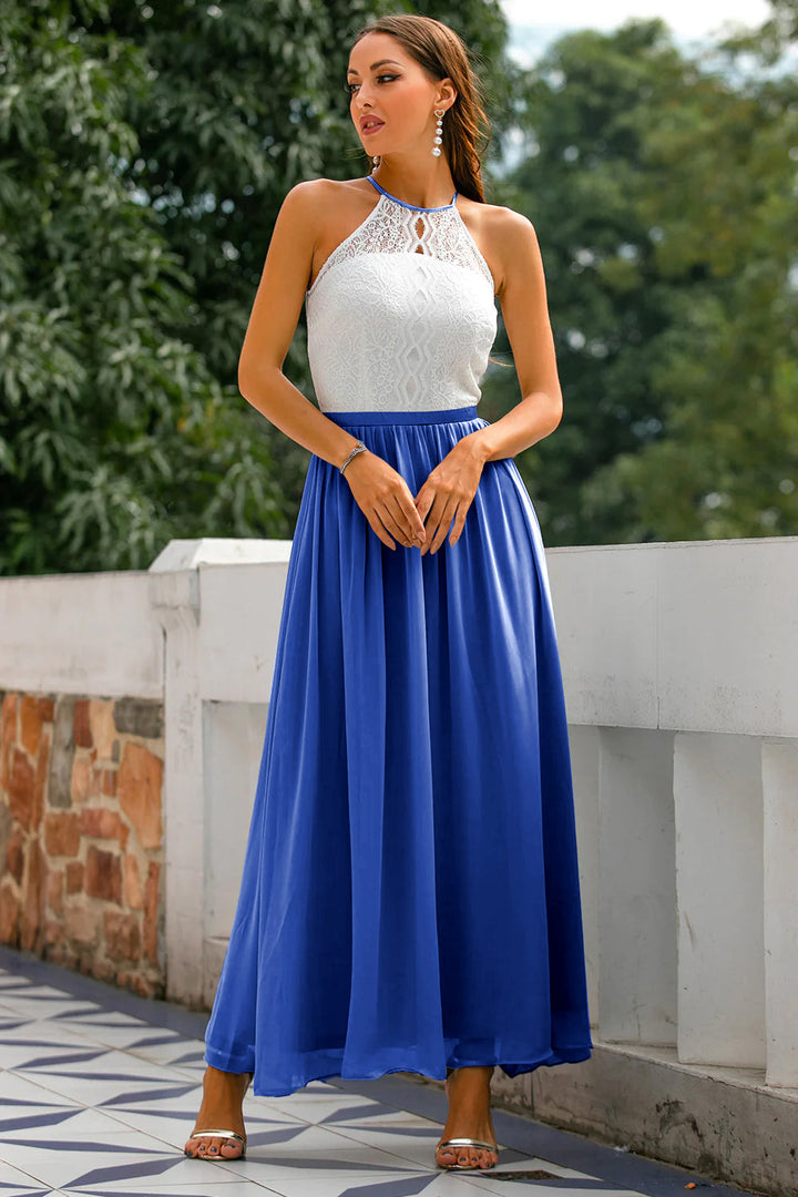 Nora | Women's Summer Contrast Bodice Maxi Dress