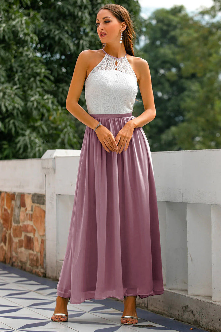 Nora | Women's Summer Contrast Bodice Maxi Dress