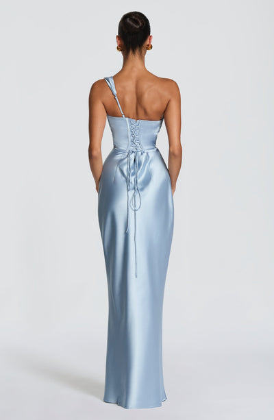 Angela | Women's One Shoulder Satin Evening Dress