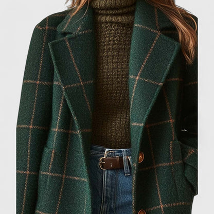 Tilly | Women's Classic Checkered Wool Coat