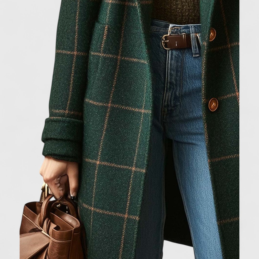 Tilly | Women's Classic Checkered Wool Coat