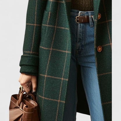 Tilly | Women's Classic Checkered Wool Coat