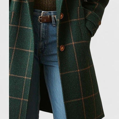 Tilly | Women's Classic Checkered Wool Coat
